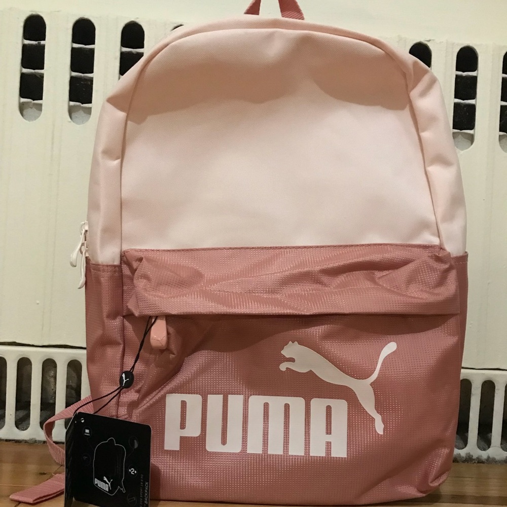 Pink puma backpack